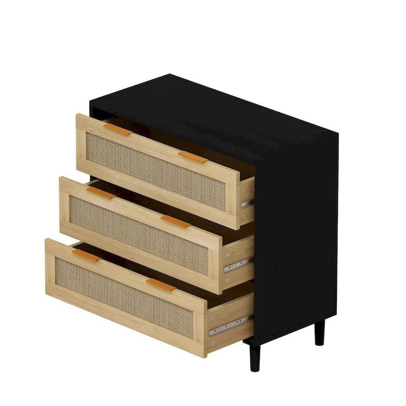 Armoire de rangement en rotin à 31,50 tiroirs pour chambre ou salon