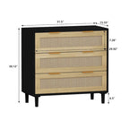 Armoire de rangement en rotin à 31,50 tiroirs pour chambre ou salon