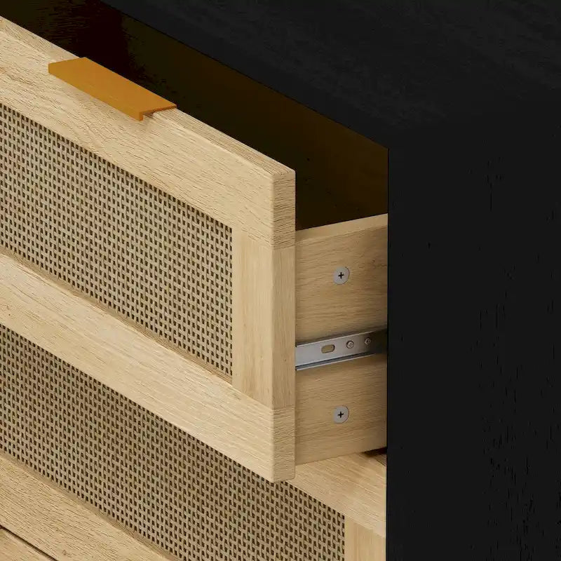 Armoire de rangement en rotin à 31,50 tiroirs pour chambre ou salon