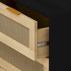 Armoire de rangement en rotin à 31,50 tiroirs pour chambre ou salon