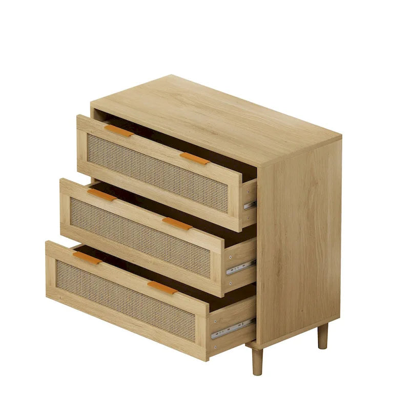 Armoire de rangement en rotin à 31,50 tiroirs pour chambre ou salon