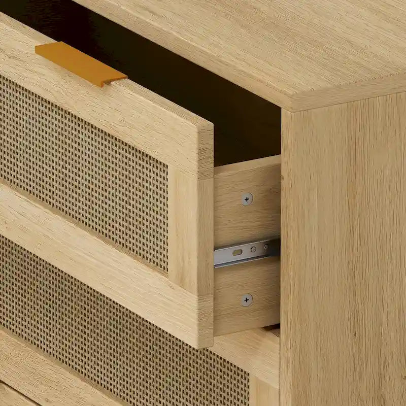 Armoire de rangement en rotin à 31,50 tiroirs pour chambre ou salon
