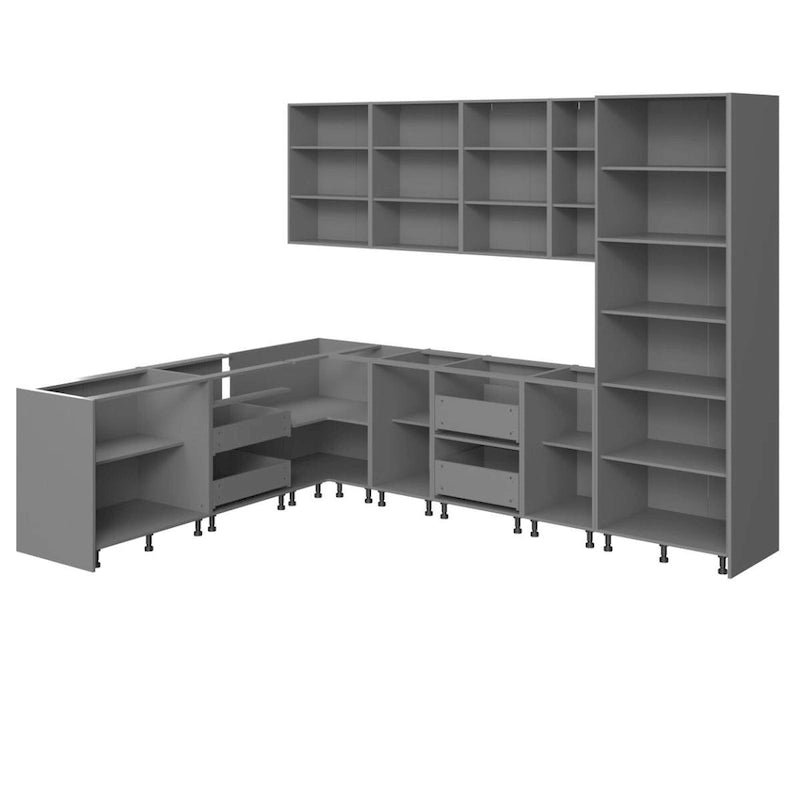 Collection Kitchen Harmony, base blanche mate, dimensions 8 x 10 pi (126 x 96 po)