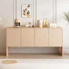 60L Large Storage Space Sideboard with 4 Doors - N/A