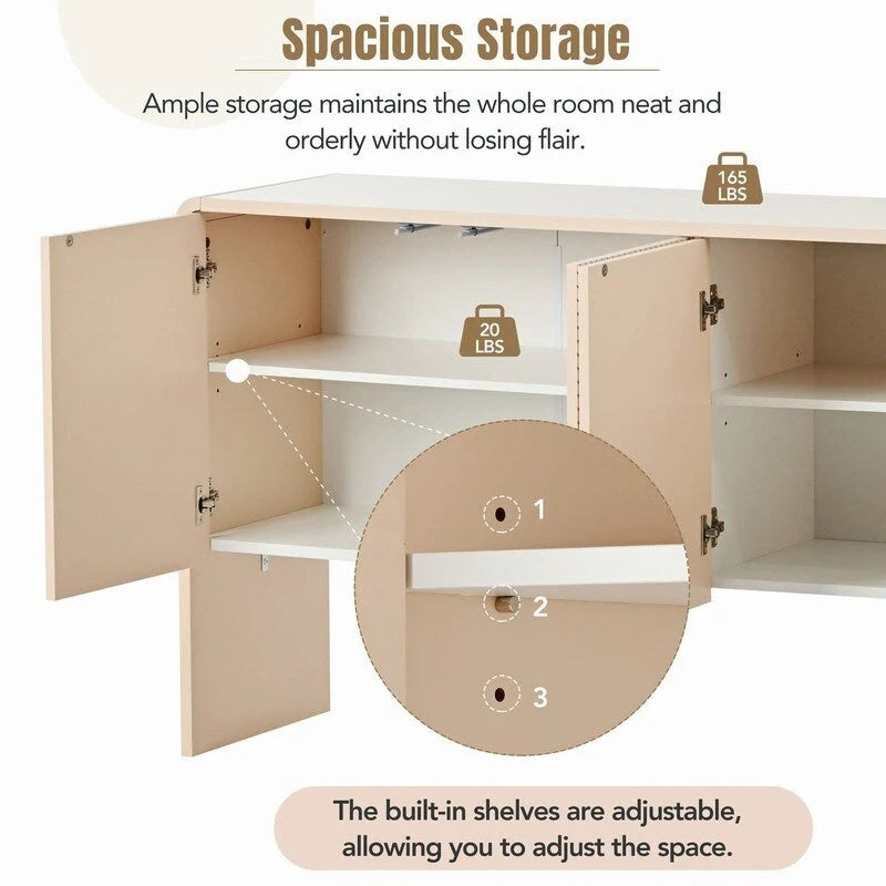 Buffet de rangement de 60 L avec 4 portes - Non disponible