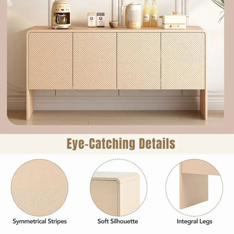 Buffet de rangement de 60 L avec 4 portes - Non disponible