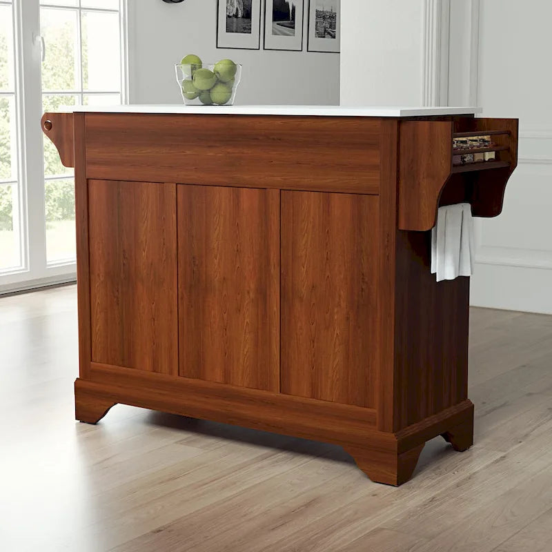 Îlot/chariot de cuisine Crosley Lafayette avec plateau en granit - 51,5 po L x 18 po P x 36 po H