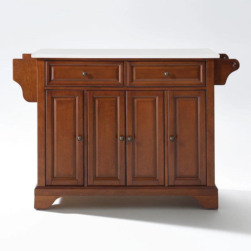 Îlot/chariot de cuisine Crosley Lafayette avec plateau en granit - 51,5 po L x 18 po P x 36 po H