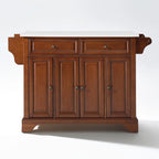 Îlot/chariot de cuisine Crosley Lafayette avec plateau en granit - 51,5 po L x 18 po P x 36 po H