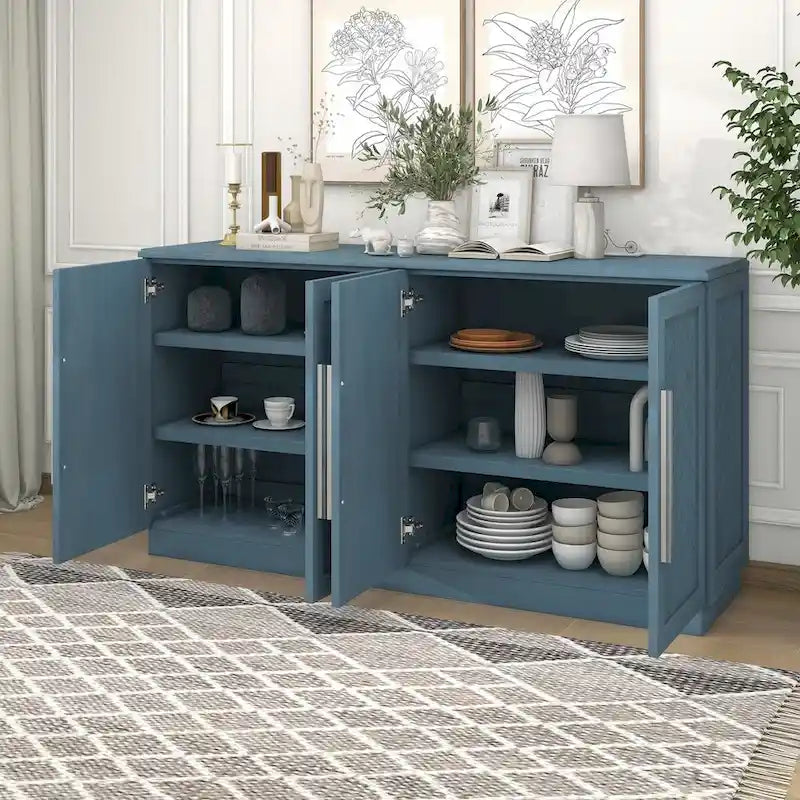 Buffet à 4 portes avec grand espace de rangement - Non applicable