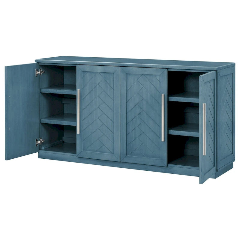 Buffet à 4 portes avec grand espace de rangement - Non applicable