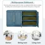Buffet à 4 portes avec grand espace de rangement - Non applicable