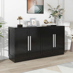 Buffet à 4 portes avec grand espace de rangement - Non applicable