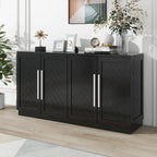 Buffet à 4 portes avec grand espace de rangement - Non applicable