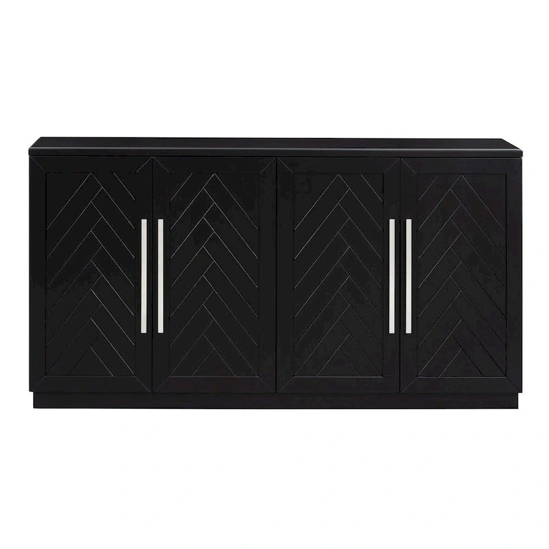 Buffet à 4 portes avec grand espace de rangement - Non applicable