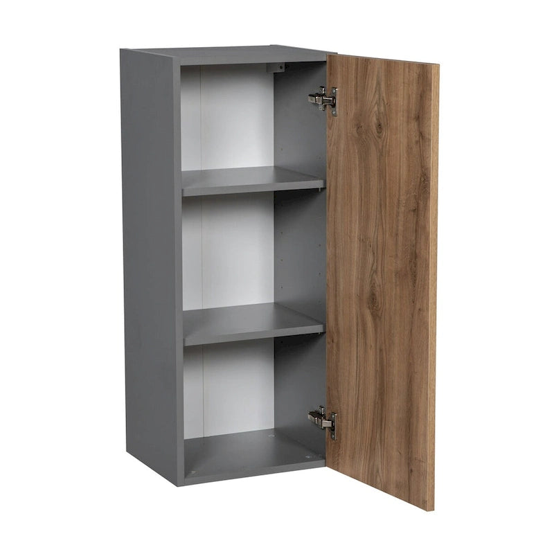 Armoire murale 12 x 36 - Porte simple - Gris - 12 x 36 x 12