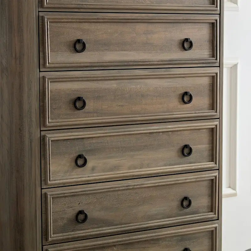 Commode moderne à 6 tiroirs, commode haute, armoire