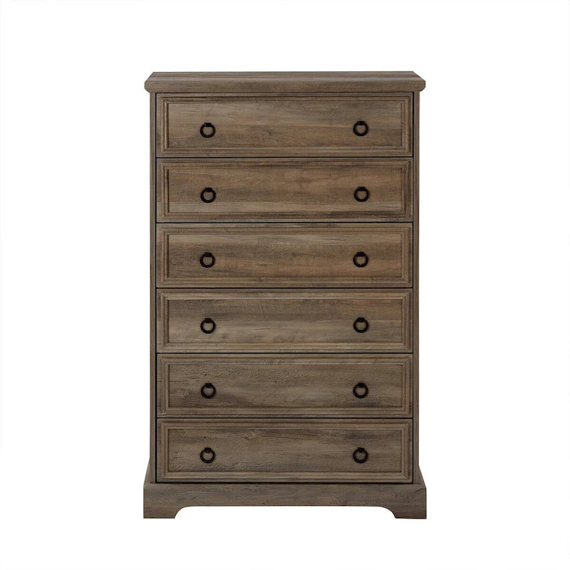 Commode moderne à 6 tiroirs, commode haute, armoire