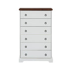 Commode moderne à 6 tiroirs, commode haute, armoire