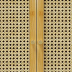 Armoire murale en bambou avec 3 étagères