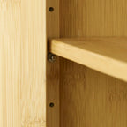 Armoire murale en bambou avec 3 étagères