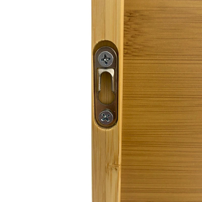 Armoire murale en bambou avec 3 étagères