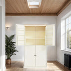 Garde-manger indépendant avec tiroir, étagères réglables et étagères de porte