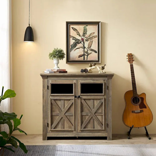 Buffet/armoire de ferme à 2 portes, grand modèle - Non disponible