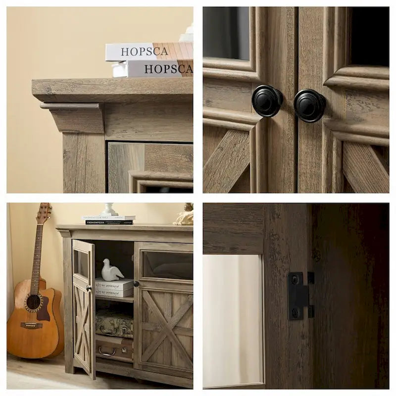 Buffet/armoire de ferme à 2 portes, grand modèle - Non disponible