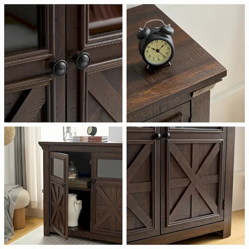 Buffet/armoire de ferme à 2 portes, grand modèle - Non disponible