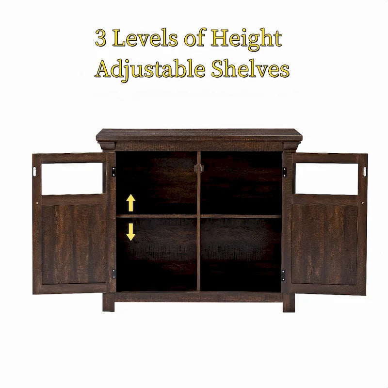 Buffet/armoire de ferme à 2 portes, grand modèle - Non disponible