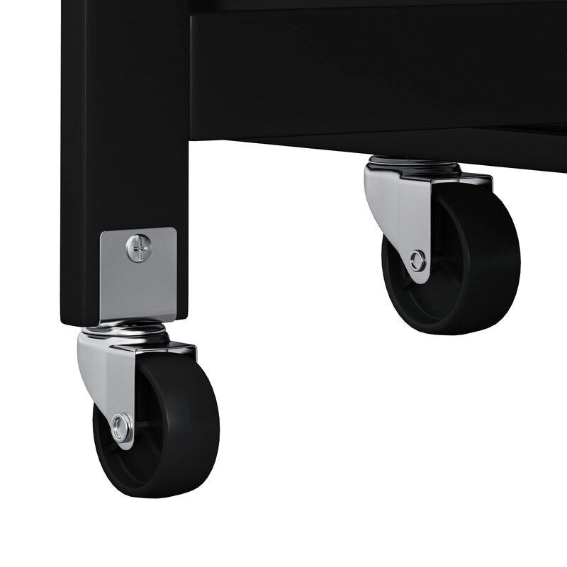 Îlot de cuisine multifonctionnel 46,46 avec étagère à épices, casier à vin, porte-serviettes et plateau pliable en bois d'hévéa