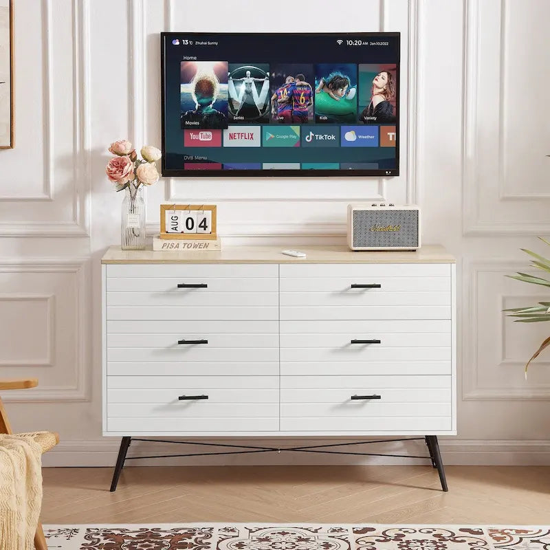 Chambre moderne 47,2 po avec 6 tiroirs profonds - Non applicable
