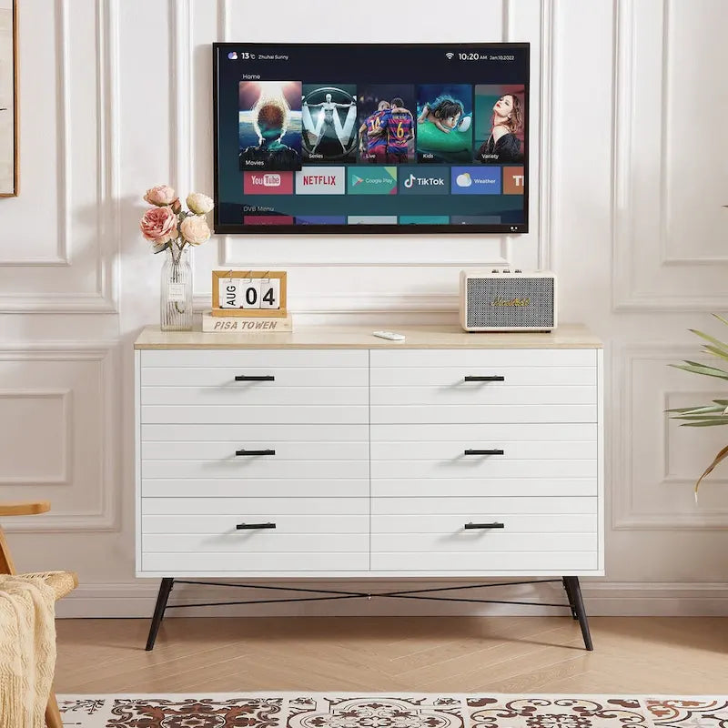 Chambre moderne 47,2 po avec 6 tiroirs profonds - Non applicable