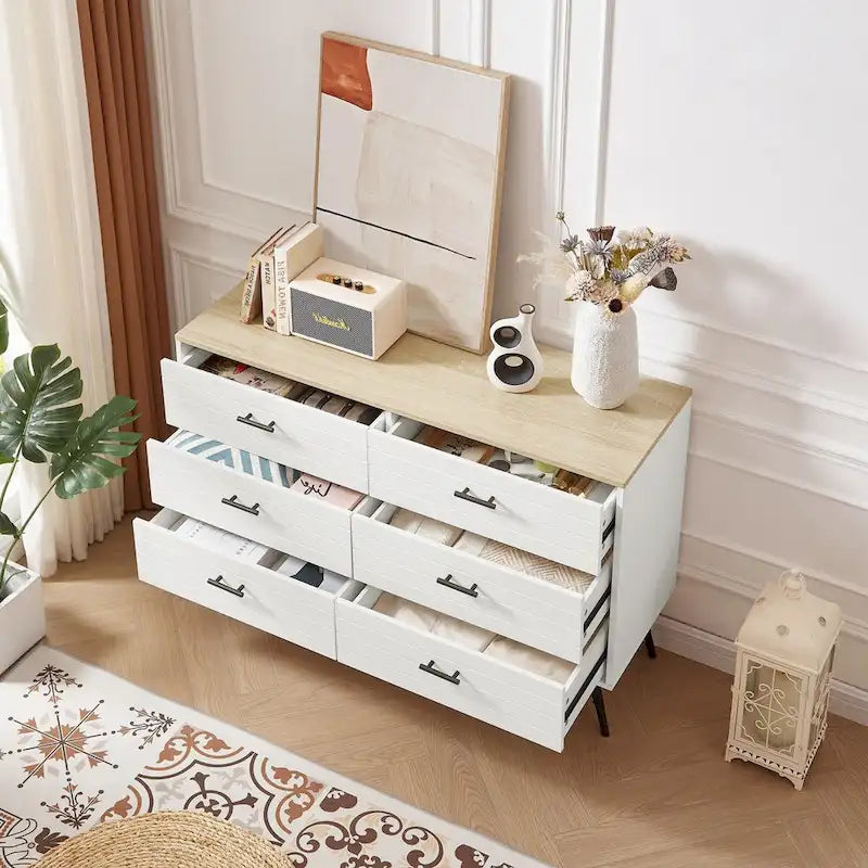 Chambre moderne 47,2 po avec 6 tiroirs profonds - Non applicable