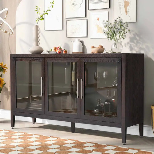 58.2 Armoire de rangement en bois avec portes et étagère réglable - Non applicable