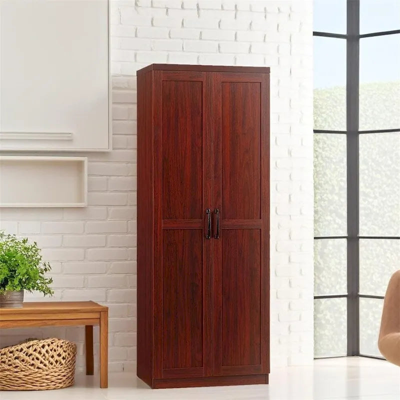 Armoire de rangement autoportante avec 2 étagères réglables et porte - Non applicable