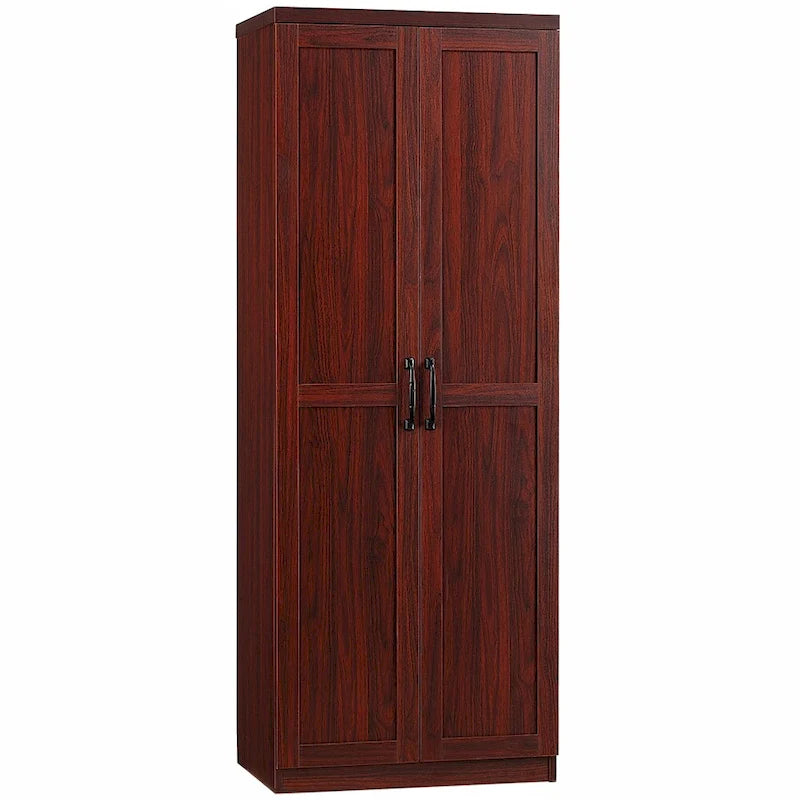 Armoire de rangement autoportante avec 2 étagères réglables et porte - Non applicable