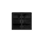 27.56Glass Doors Modern Two-door Wall Cabinet with Featuring Three-tier Storage - N/A