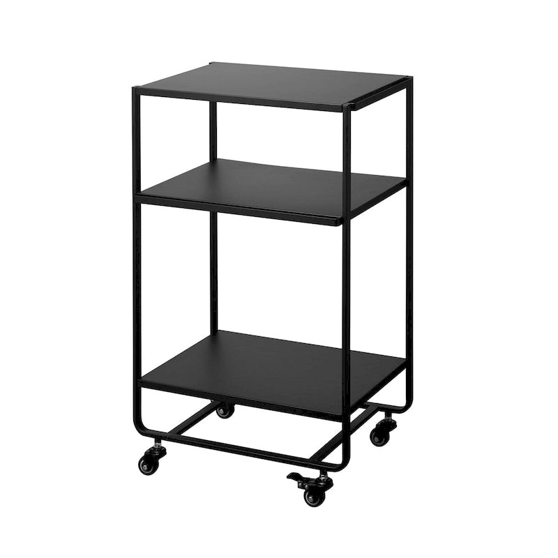 Chariot utilitaire roulant Yamazaki Home, en acier, avec roues - L 49 x l 38 x H 81,5 cm