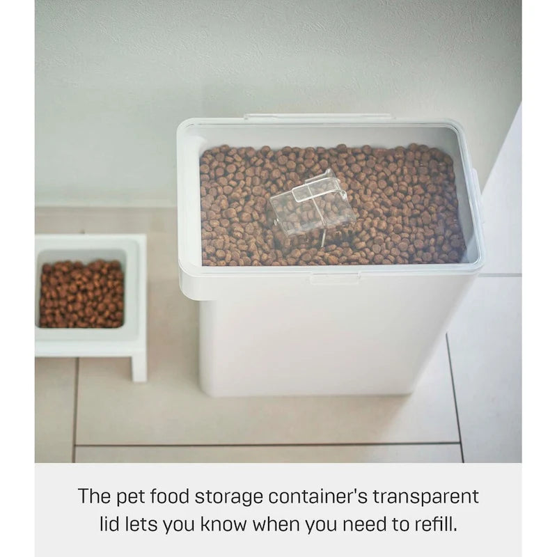 Conteneur hermétique pour aliments pour animaux Yamazaki Home - Trois tailles, polypropylène, grand, 6,8 kg, 12 litres