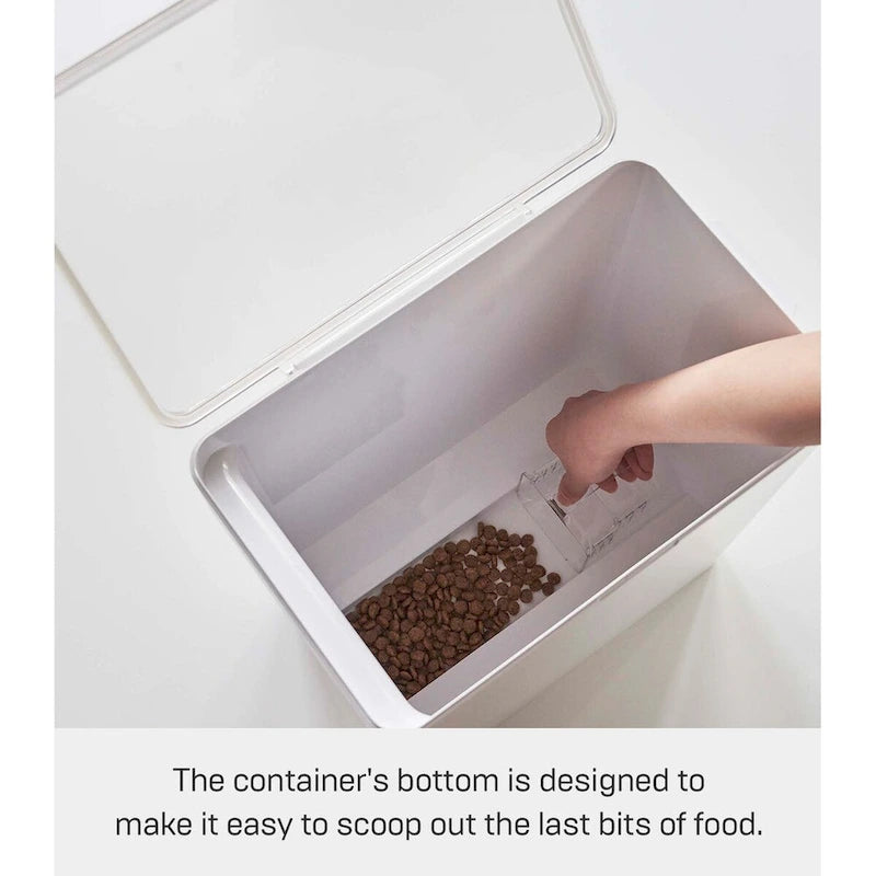 Conteneur hermétique pour aliments pour animaux Yamazaki Home - Trois tailles, polypropylène, grand, 6,8 kg, 12 litres