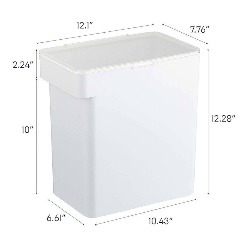 Conteneur hermétique pour aliments pour animaux Yamazaki Home - Trois tailles, polypropylène, grand, 6,8 kg, 12 litres