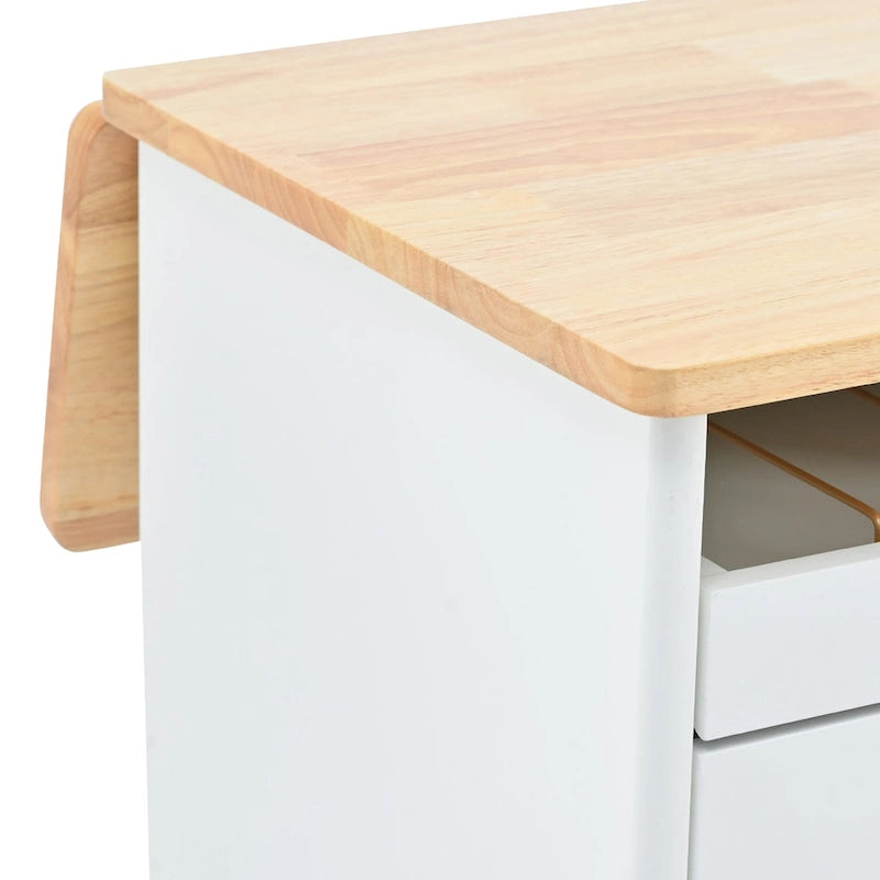 Îlot de cuisine avec abattant et éclairage LED