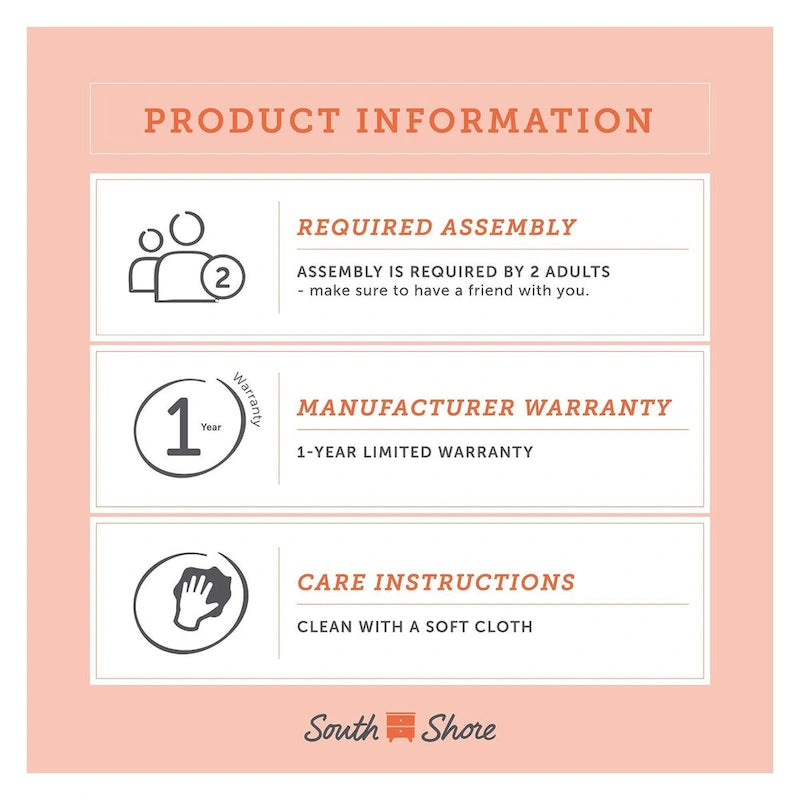 Armoire de rangement à 2 portes South Shore Eddison