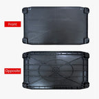 Chariot de cuisine mobile en plastique épais à 3 couches avec cadre en métal