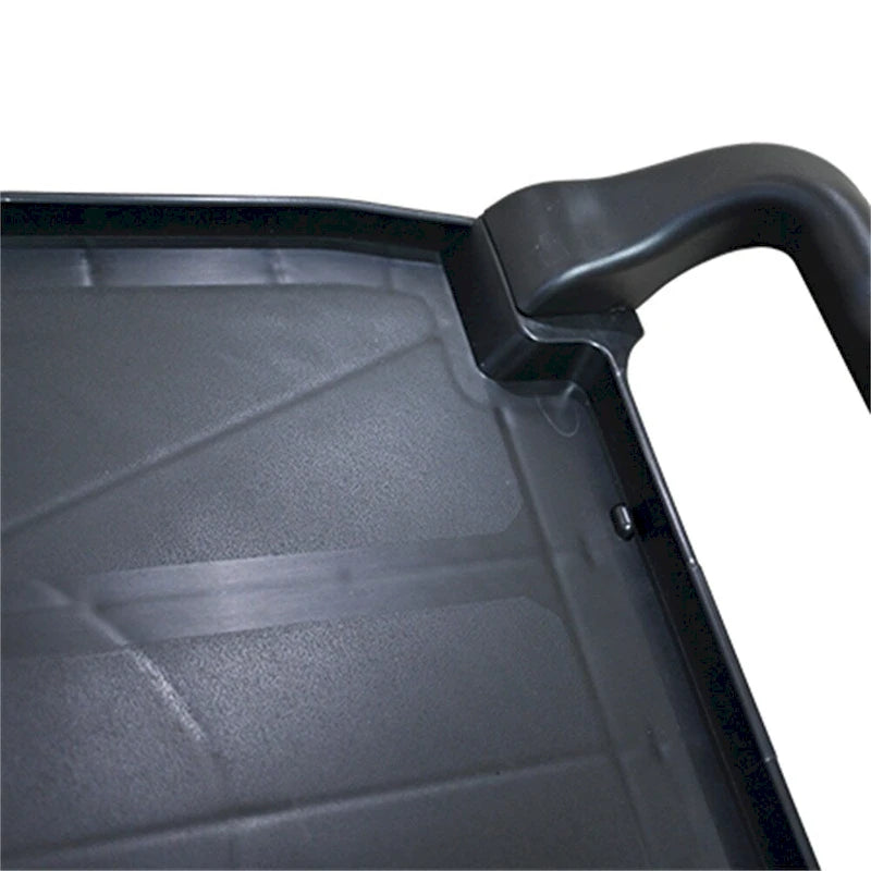 Chariot de cuisine mobile en plastique épais à 3 couches avec cadre en métal
