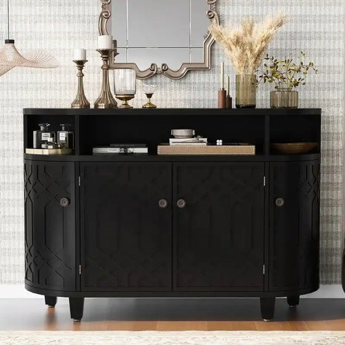 Armoire de rangement 48W à quatre portes et étagères réglables - Non applicable