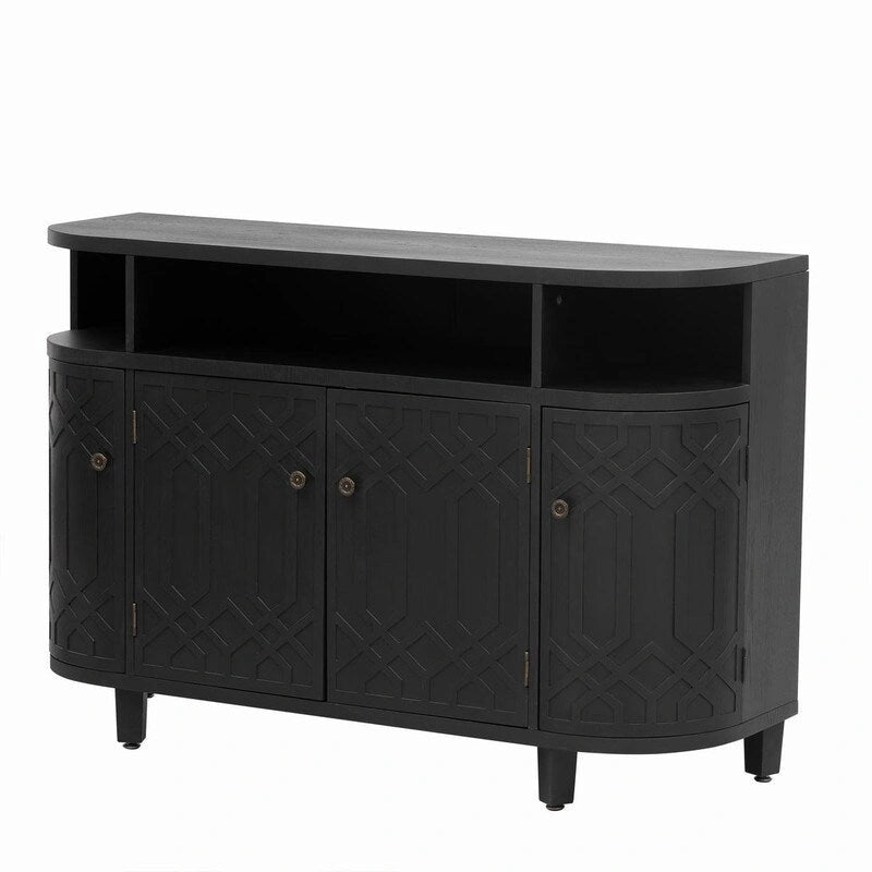 Armoire de rangement 48W à quatre portes et étagères réglables - Non applicable