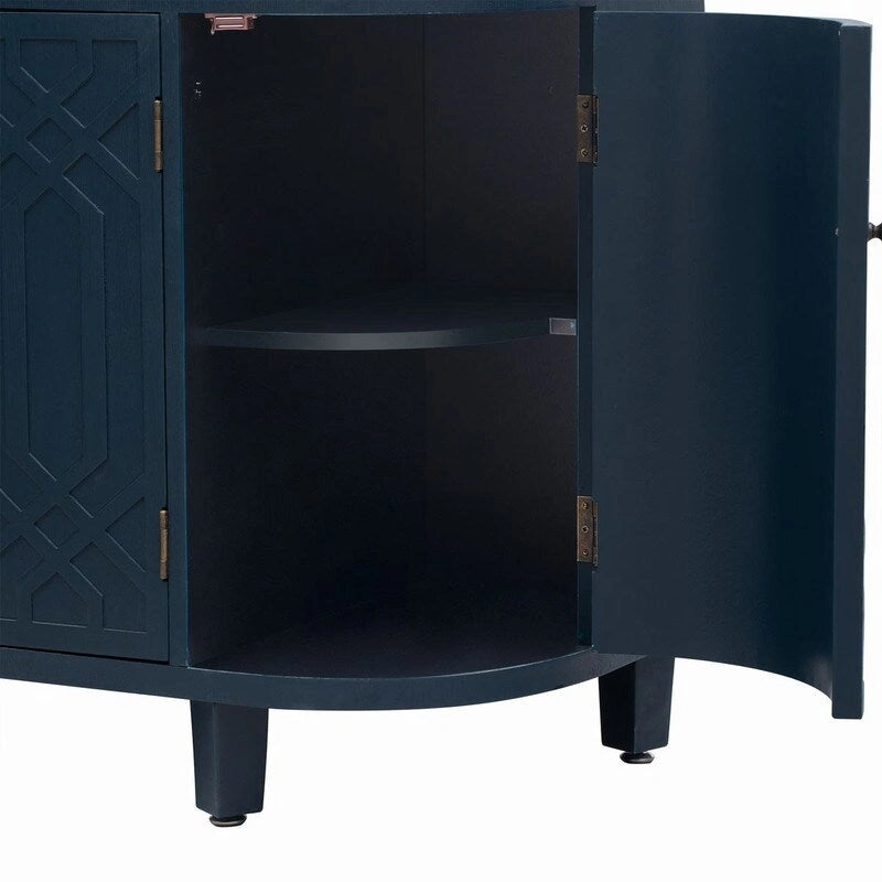 Armoire de rangement 48W à quatre portes et étagères réglables - Non applicable